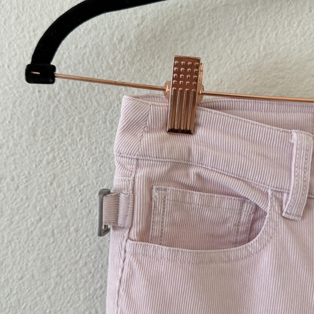 Zadig & Voltaire Eva Patch Corduroy Pants Womens 34/2 Pink Ankle Slim Fit Cuffed - Picture 5 of 14